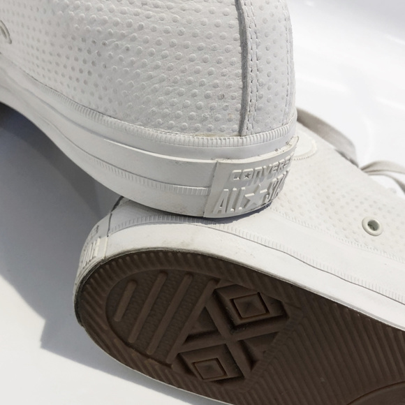 Mens Converse Chuck Taylor ll, Pebbled Leather main image 7